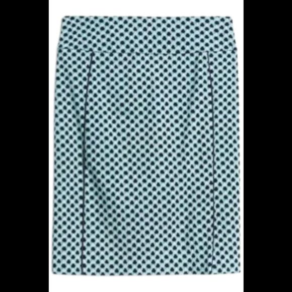 Stitch Fix Women's Margaret M Selma Piping Detail Skirt Teal Green - Regular - Picture 1 of 1